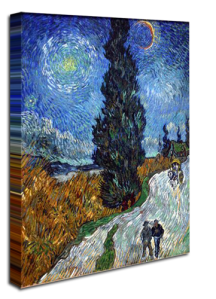 Van_Gogh - Country road in Provence by night